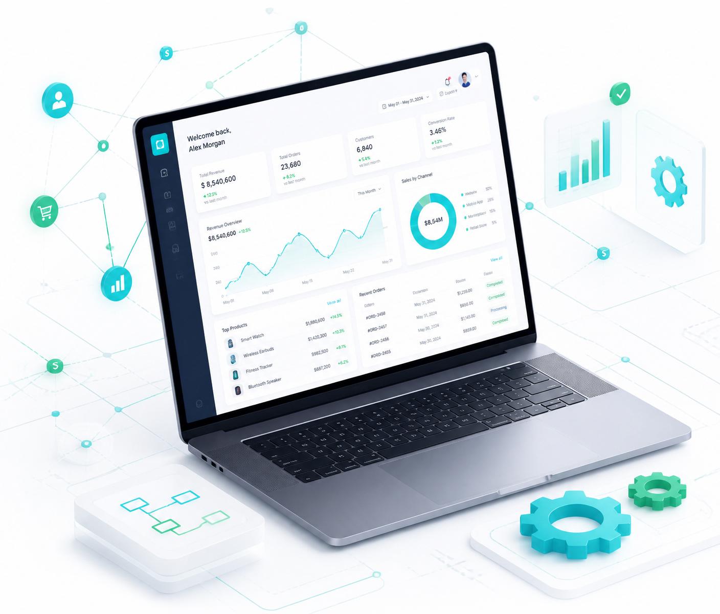 Dashboard e tecnologia para empresas